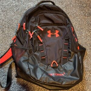 Under Armour black and pink book bag